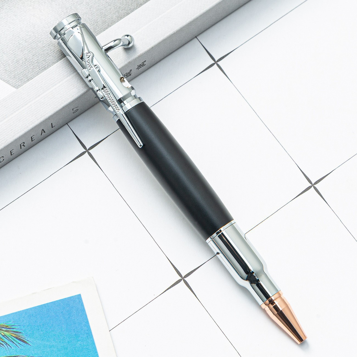 🖊 Bolt Action Wooden Bullet Pen | Crafted From Real Wood & Bullet Casing