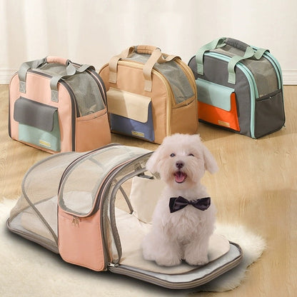 3-in-1 Expandable Dog Travel Carrier – Airline-Approved Pet Bag with Breathable Mesh