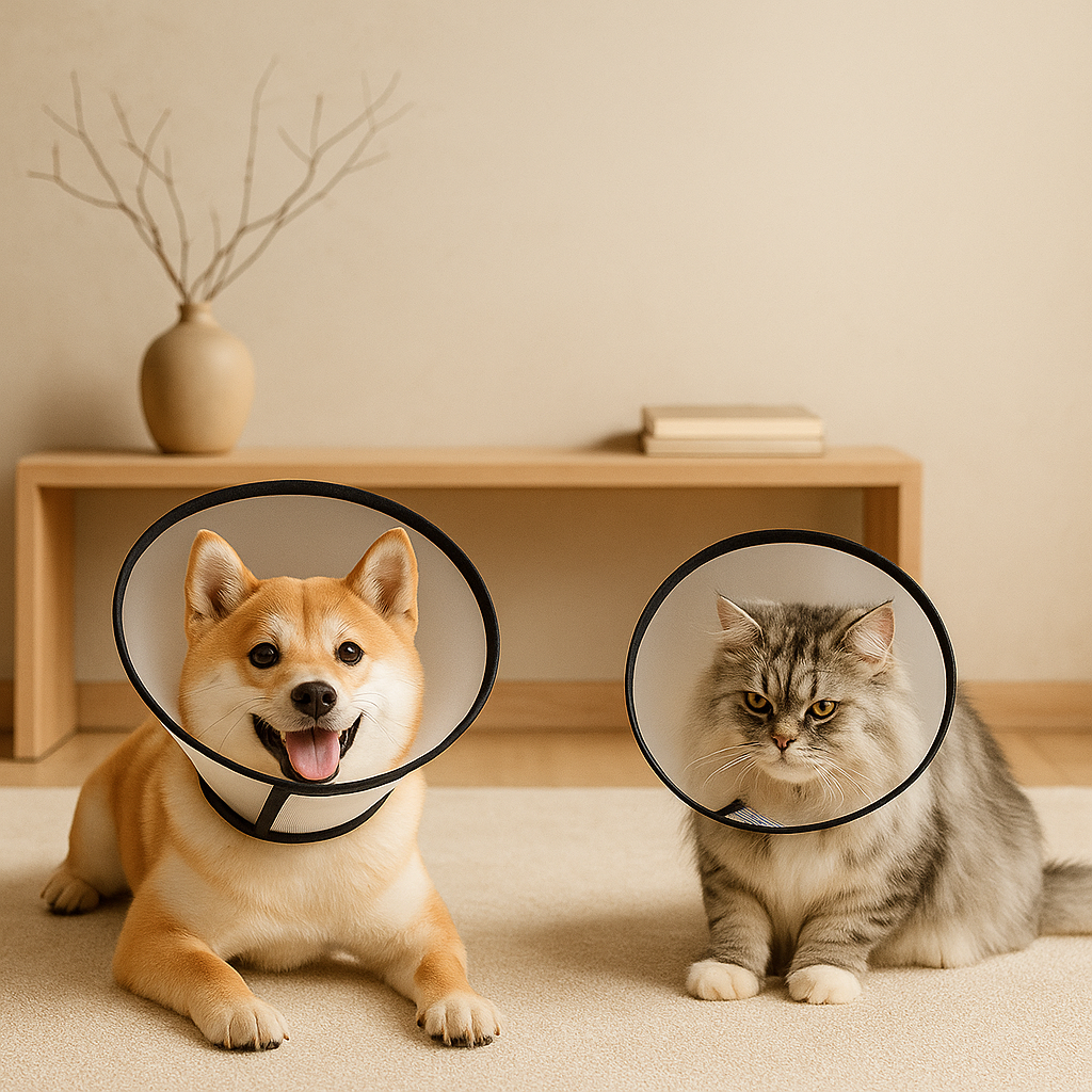 Protective Pet Collar | Lightweight Transparent Recovery Cone for Dogs & Cats