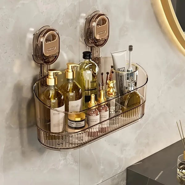 No-Drill Bathroom Suction Storage Box – Large Capacity & Strong Load-Bearing🎁