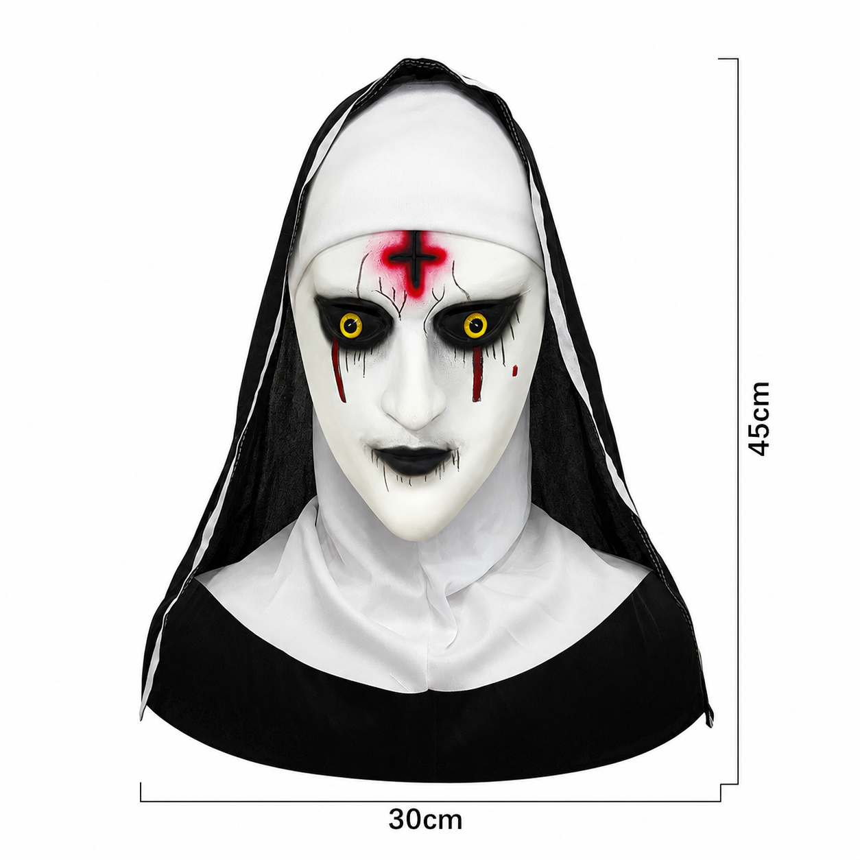 Cross-shaped nun's headgear
