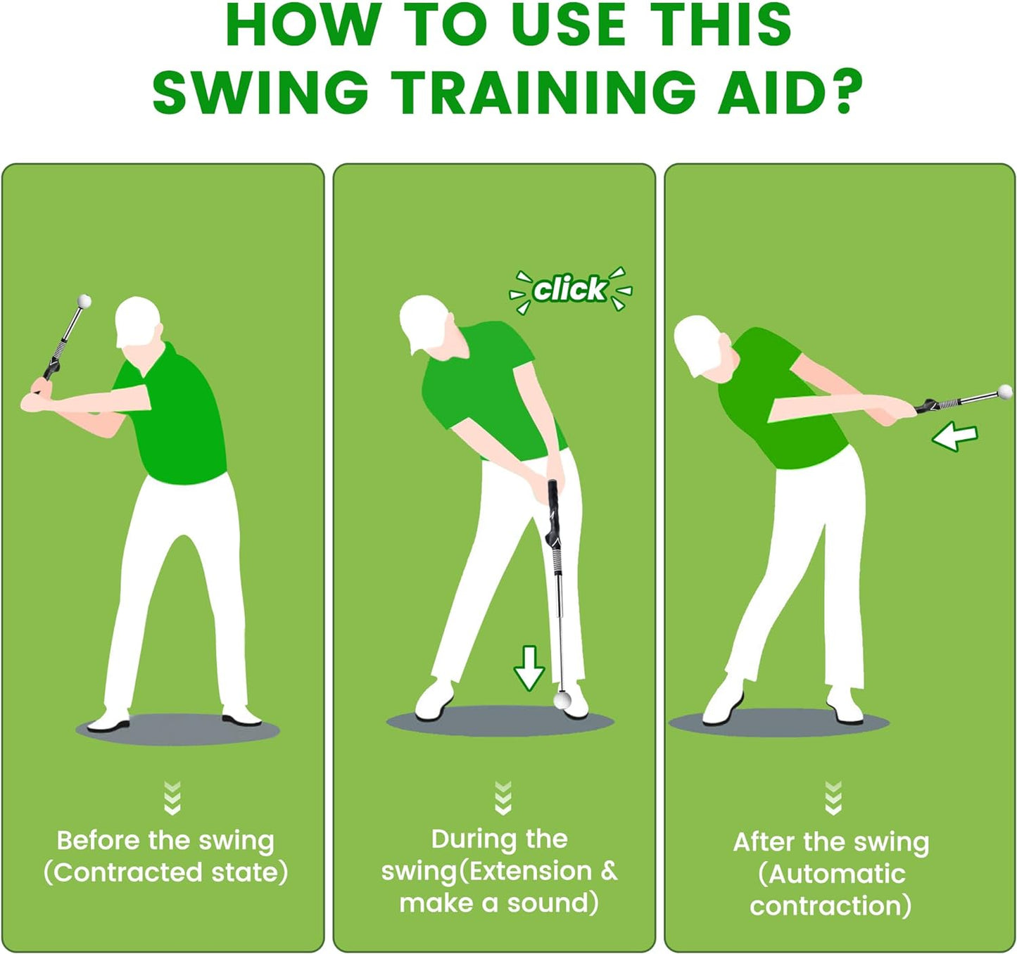 🏌️Retractable Golf Swing Training Aid