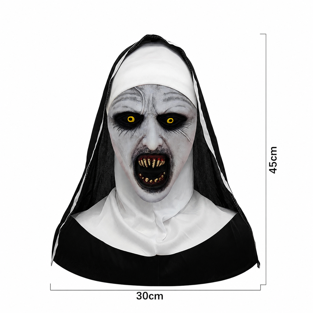 Yellow-eyed nun's hood