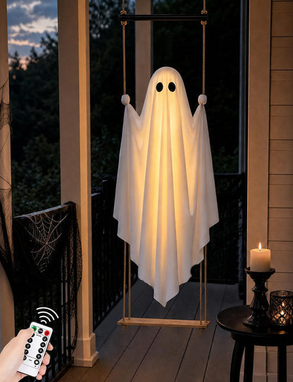 Halloween Outdoor Decor: Wobbling Ghost