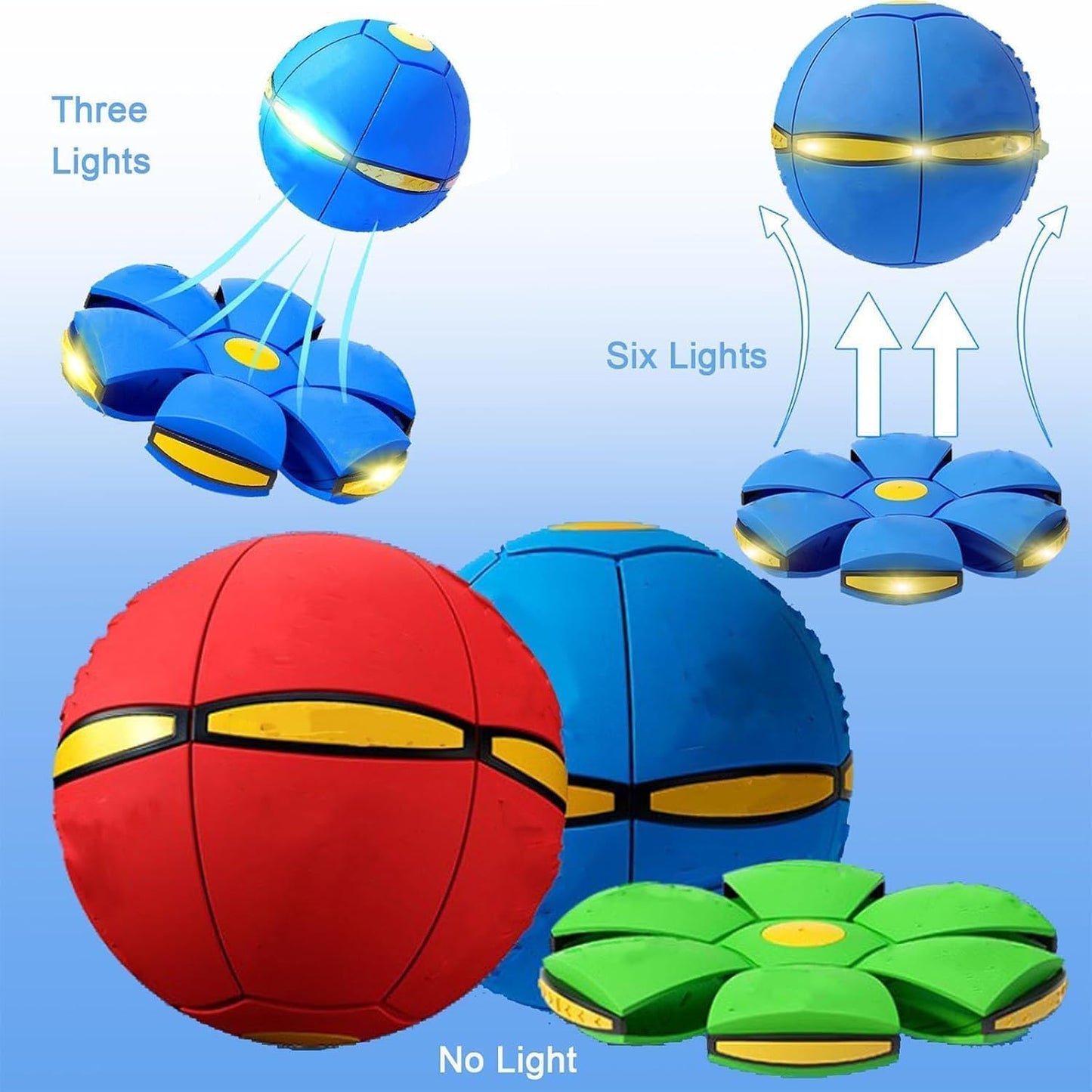 A Transforming Dog Toy Ball That Pops into a Flying Disc for Outdoor Fetch Play