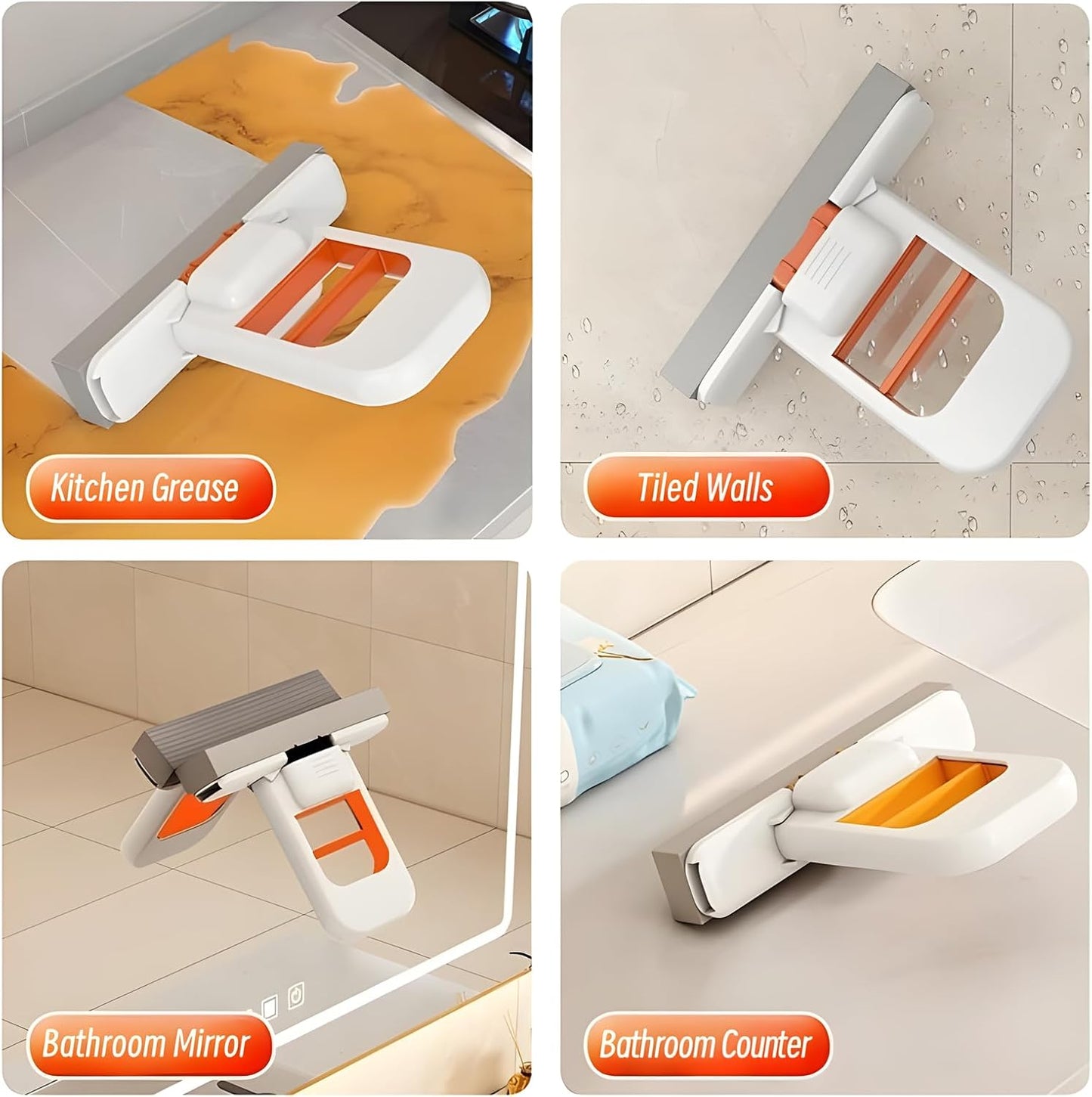 🔥LAST DAY SALE 49% OFF - 2026 New Mini Foldable Desktop Mop - Durable Hands-Free Lazy Mop