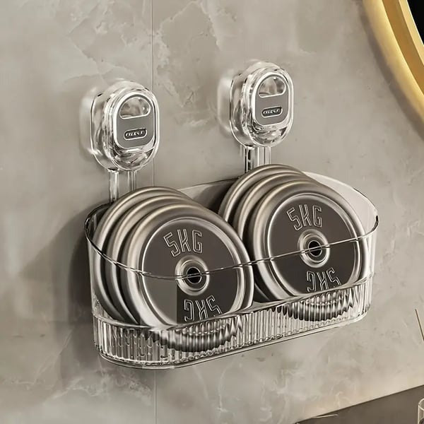 No-Drill Bathroom Suction Storage Box – Large Capacity & Strong Load-Bearing🎁