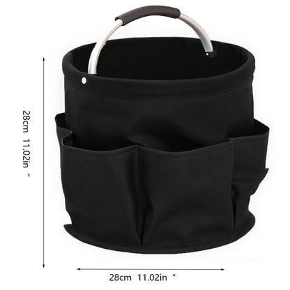 Foldable storage basket for gardening and camping
