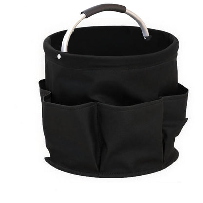 Foldable storage basket for gardening and camping