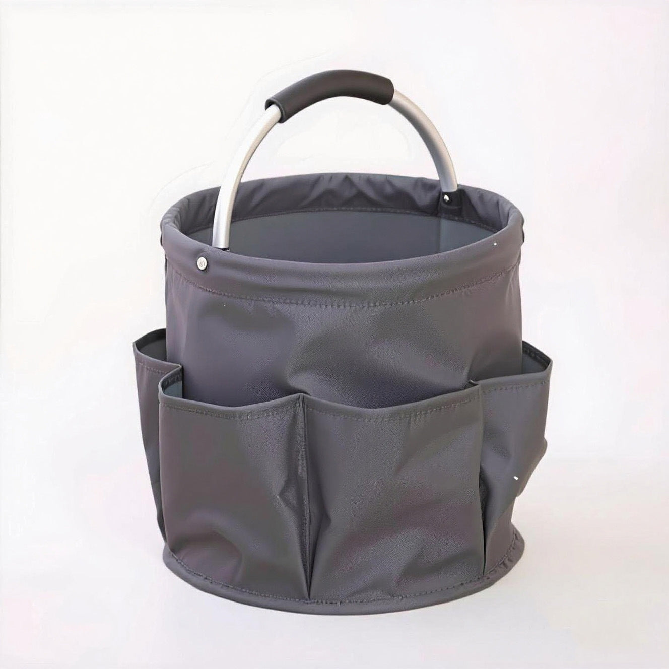 Foldable storage basket for gardening and camping