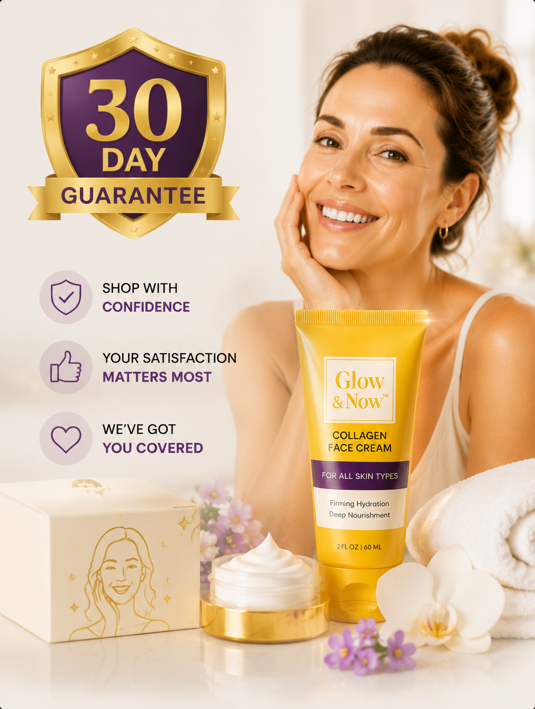 ✨ GLOW & NOW™ COLLAGEN FACE CREAM