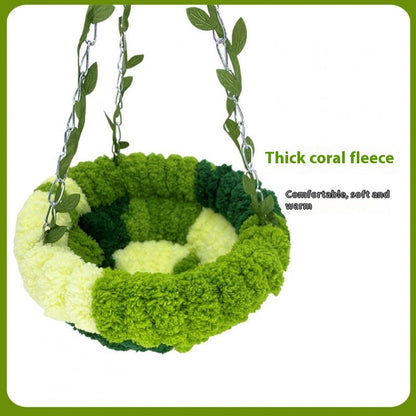 Forest Style Hammock Plush Hammock Bird Nest