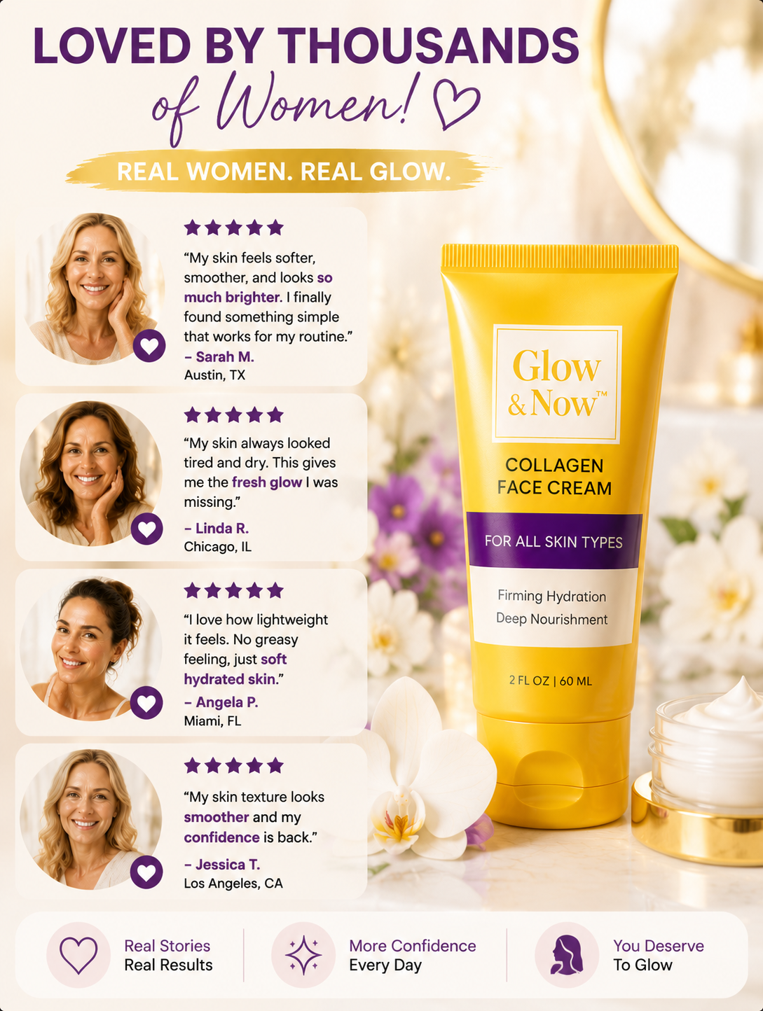 ✨ GLOW & NOW™ COLLAGEN FACE CREAM