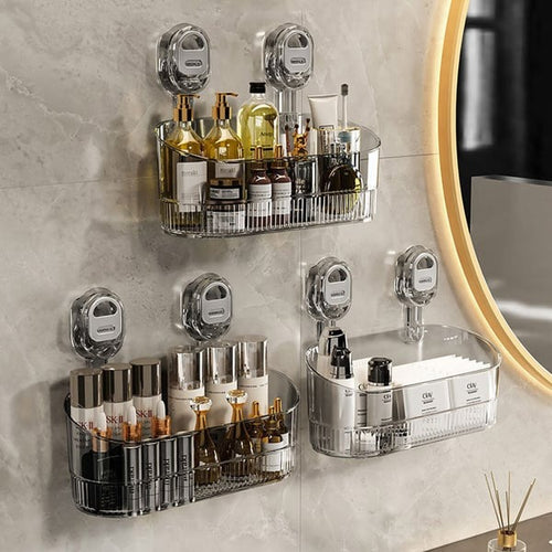 No-Drill Bathroom Suction Storage Box – Large Capacity & Strong Load-Bearing🎁