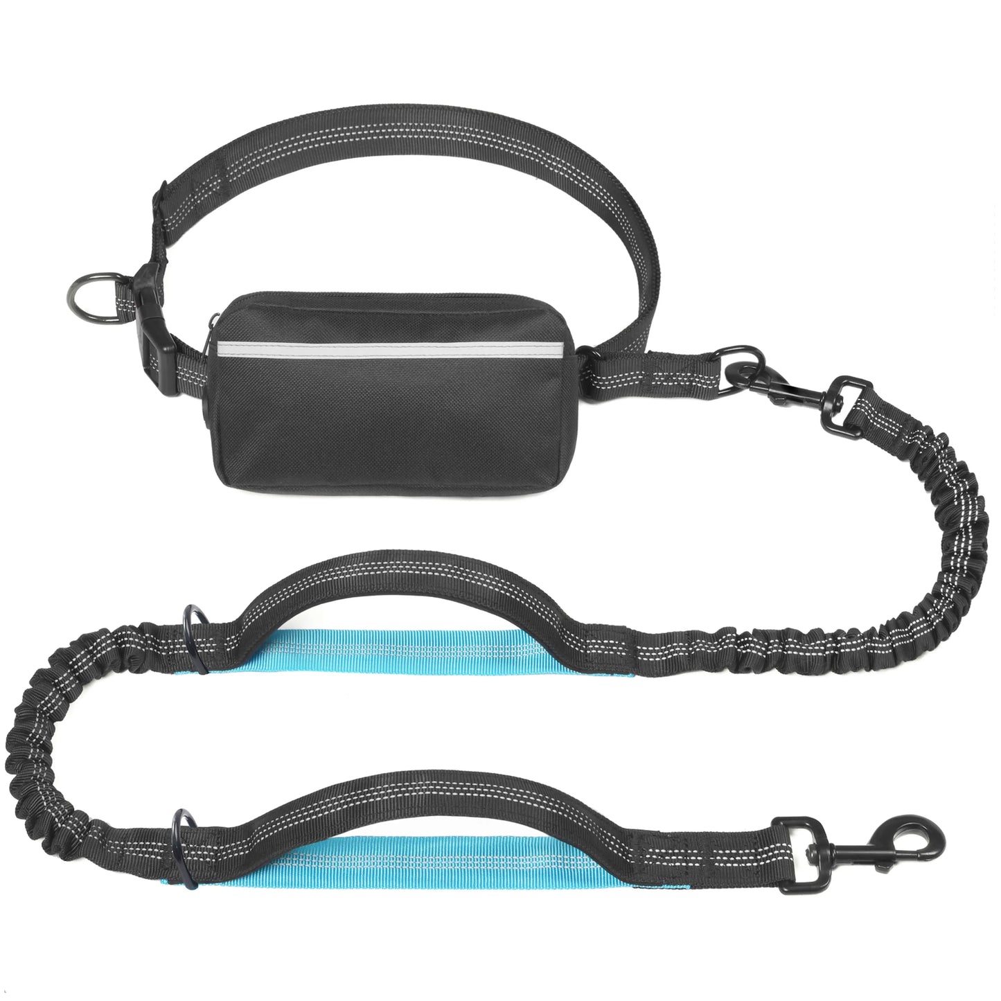 Comfortable Hands-Free Dog Leash with Bungee & Storage – Walk, Jog & Run with Ease