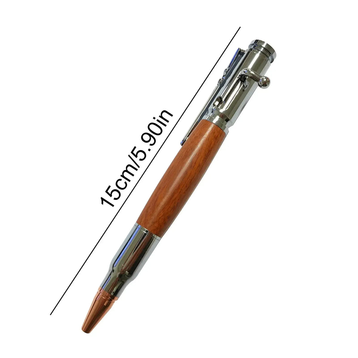 🖊 Bolt Action Wooden Bullet Pen | Crafted From Real Wood & Bullet Casing